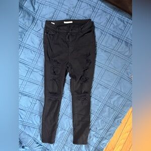 PacSun Black High Rise Jegging Ripped Skinny Jeans
